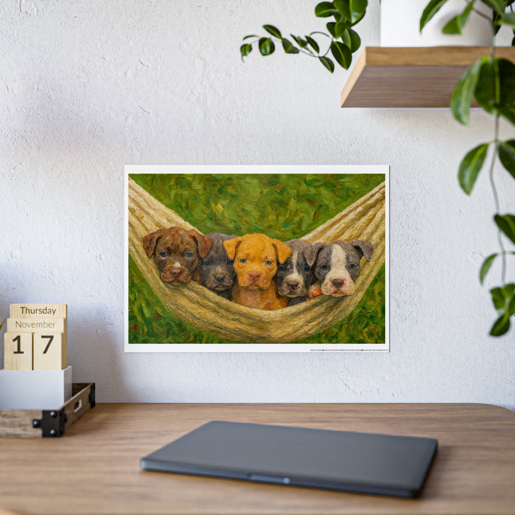 Adorable Puppy Art Poster - Heartwarming Animal Wall Decor