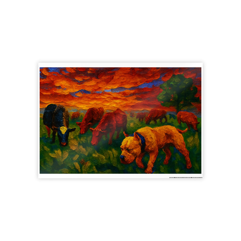 Vibrant Landscape Gloss Poster