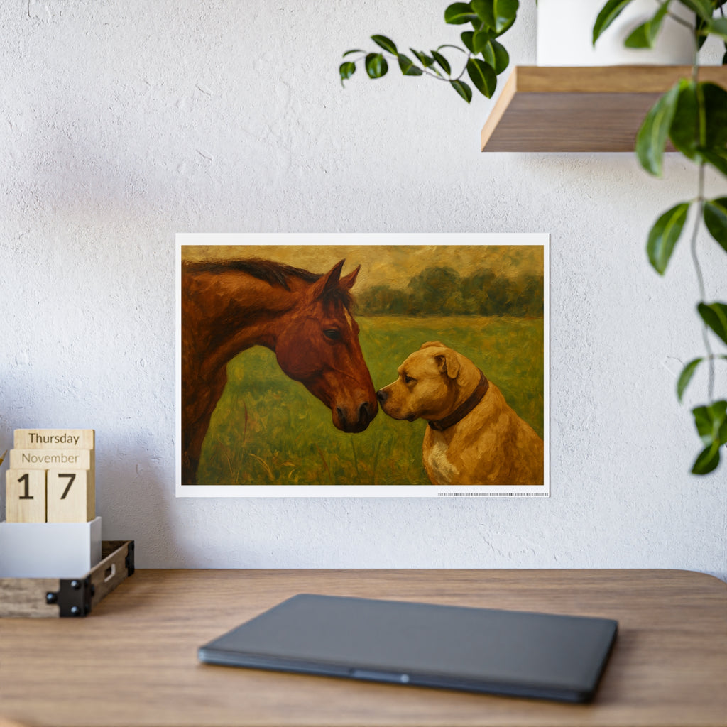 Heartwarming Animal Bond Gloss Poster