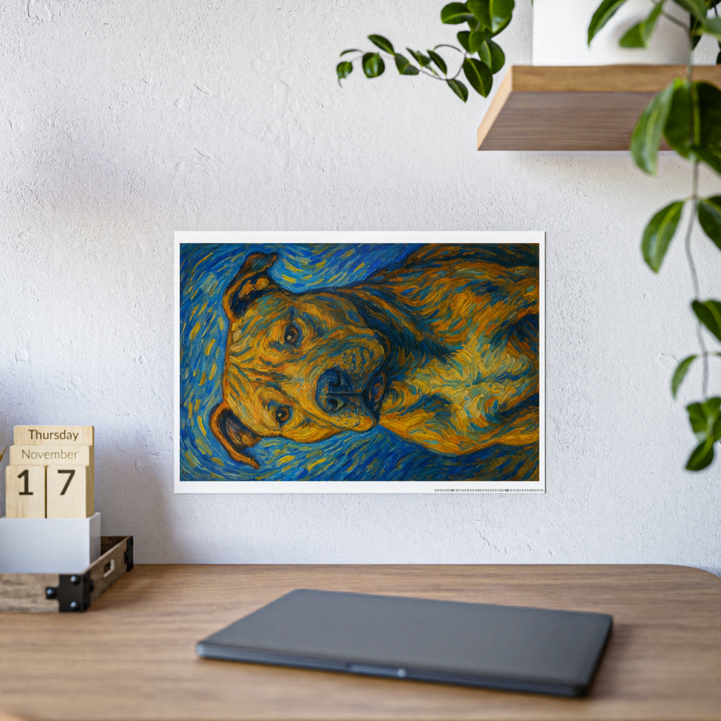 Artistic Dog Portrait Poster