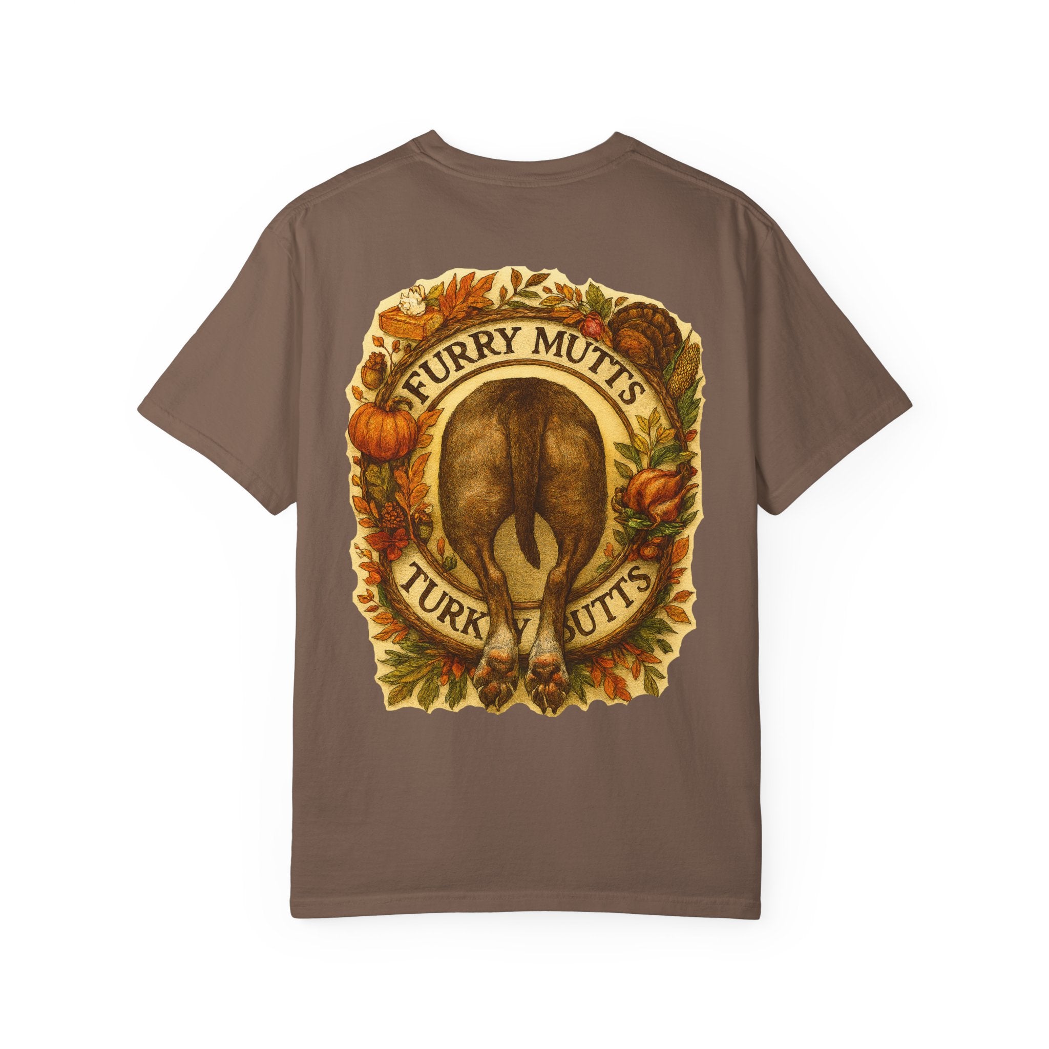 T-Shirt - Furry Mutts Turk My Butts Thanksgiving Graphic Tee