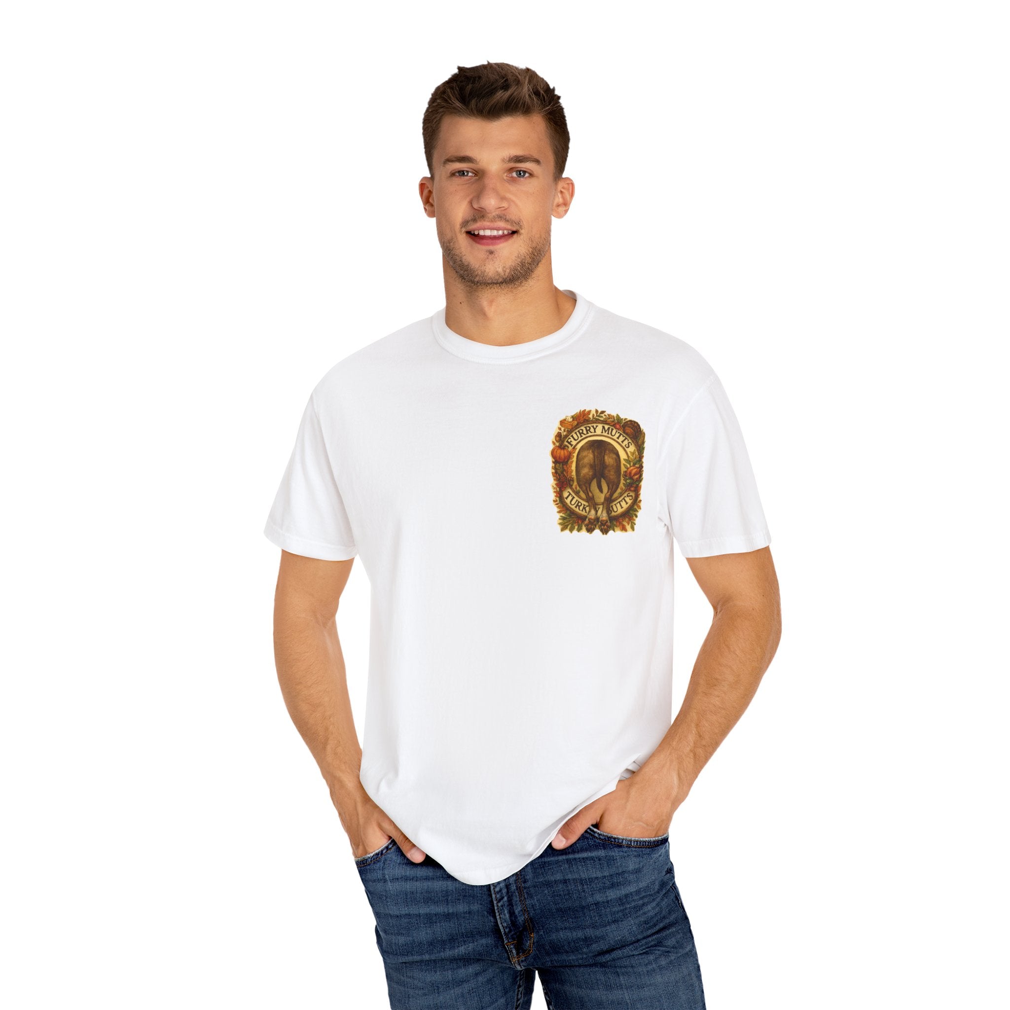 T-Shirt - Furry Mutts Turk My Butts Thanksgiving Graphic Tee
