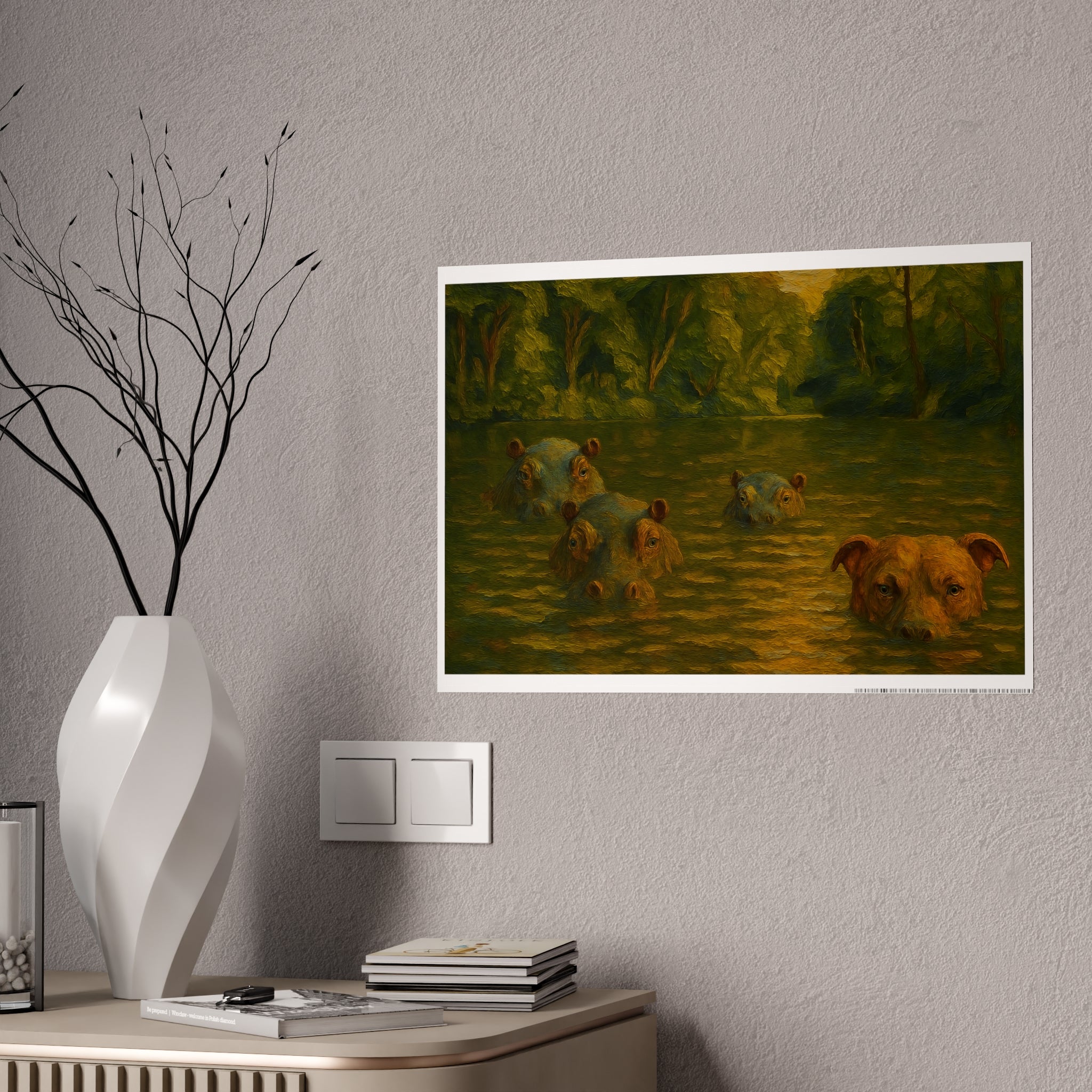 Nature-Inspired Glossy Poster Art