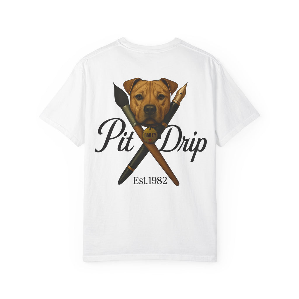 Pit Drip Unisex Garment-Dyed T-Shirt with Dog