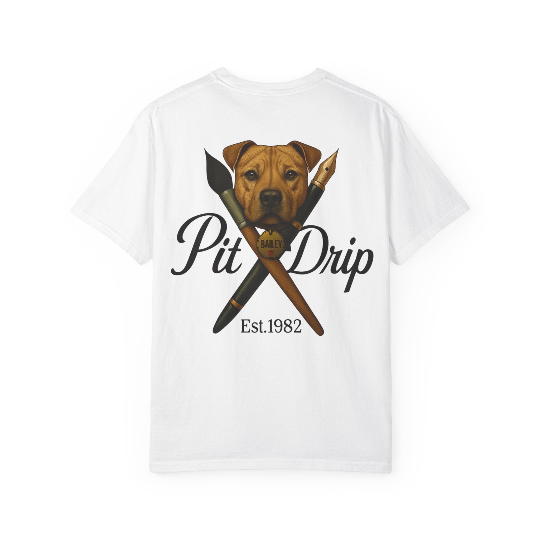 Pit Drip Unisex Garment-Dyed T-Shirt with Dog