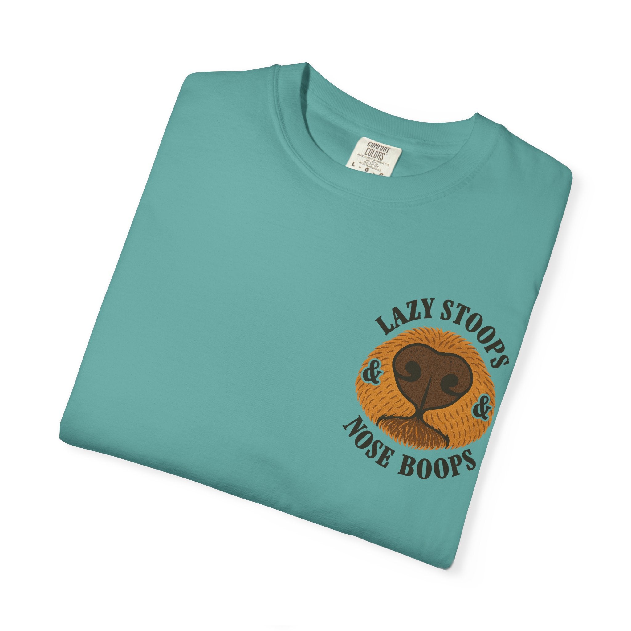 Dog Nose Boop T-Shirt — "Lazy Stoops & Nose Boops" Graphic Tee