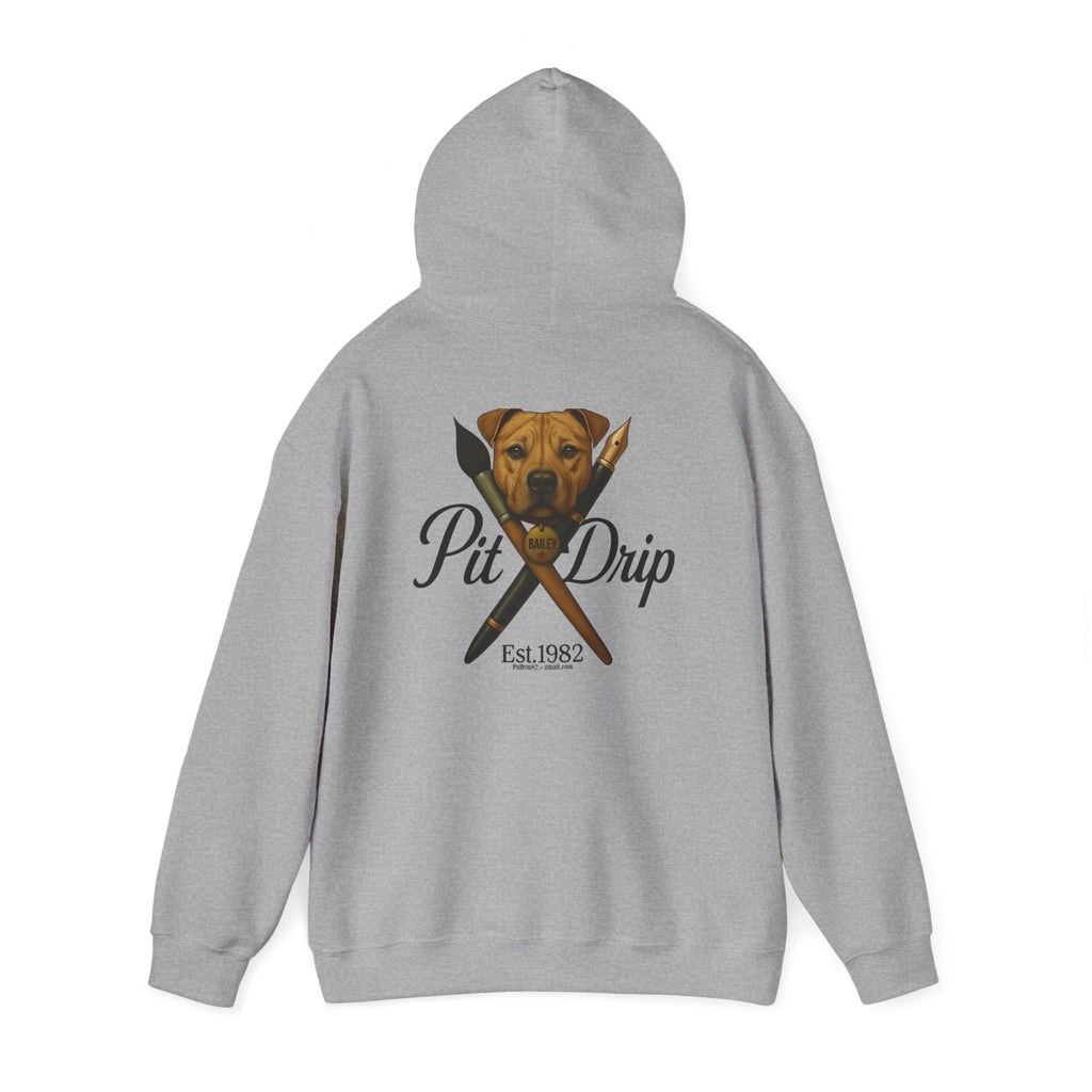 Pit Drip Hoodie — Chef Grillmaster Dog Graphic Pullover (Est. 1982)