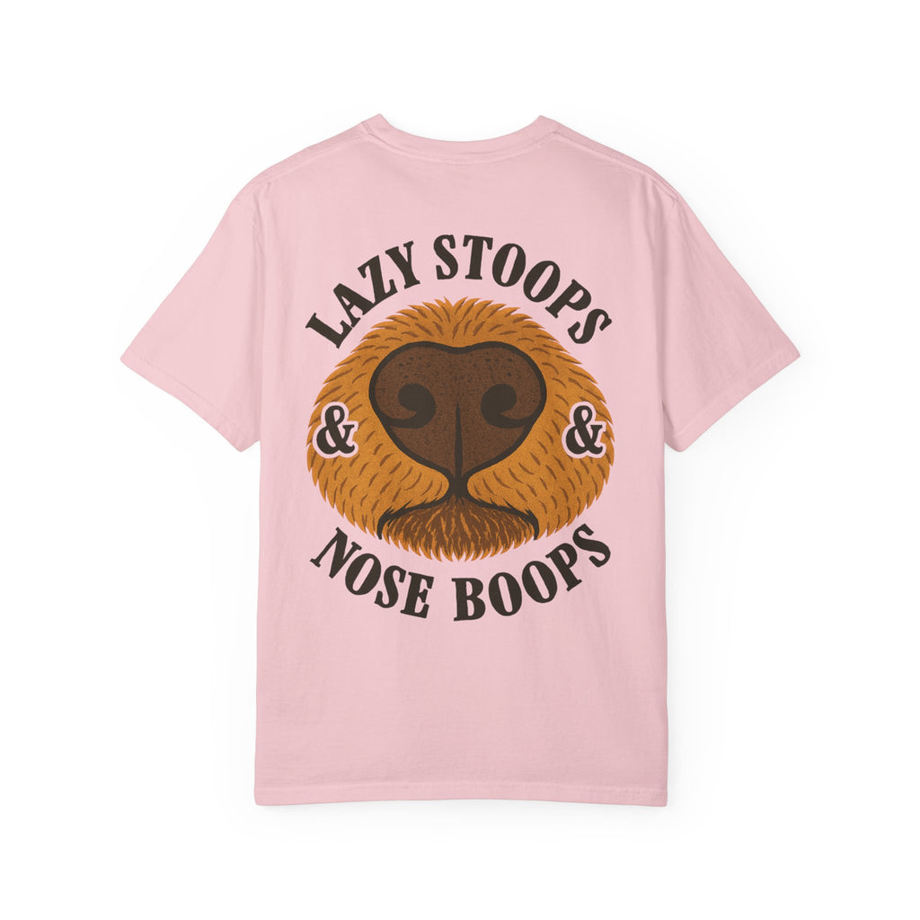 Dog Nose Boop T-Shirt — "Lazy Stoops & Nose Boops" Graphic Tee