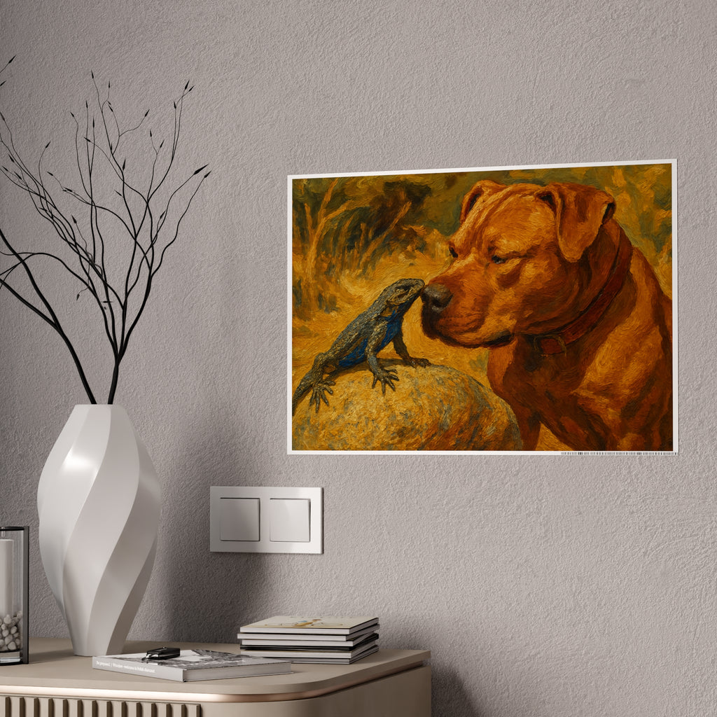 Charming Animal Art Poster