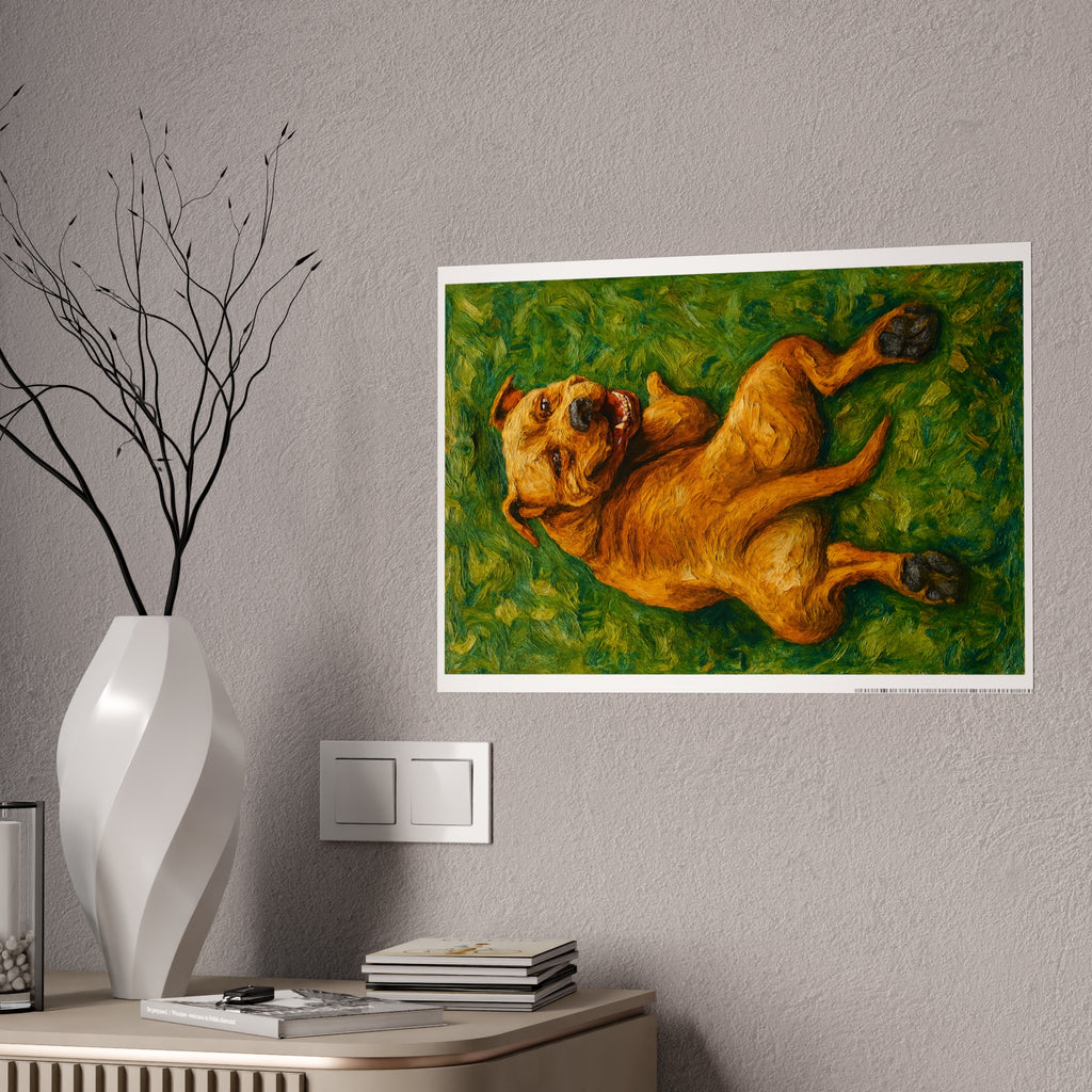 Dog Art Gloss Poster – Vibrant Home Decor for Pet Lovers