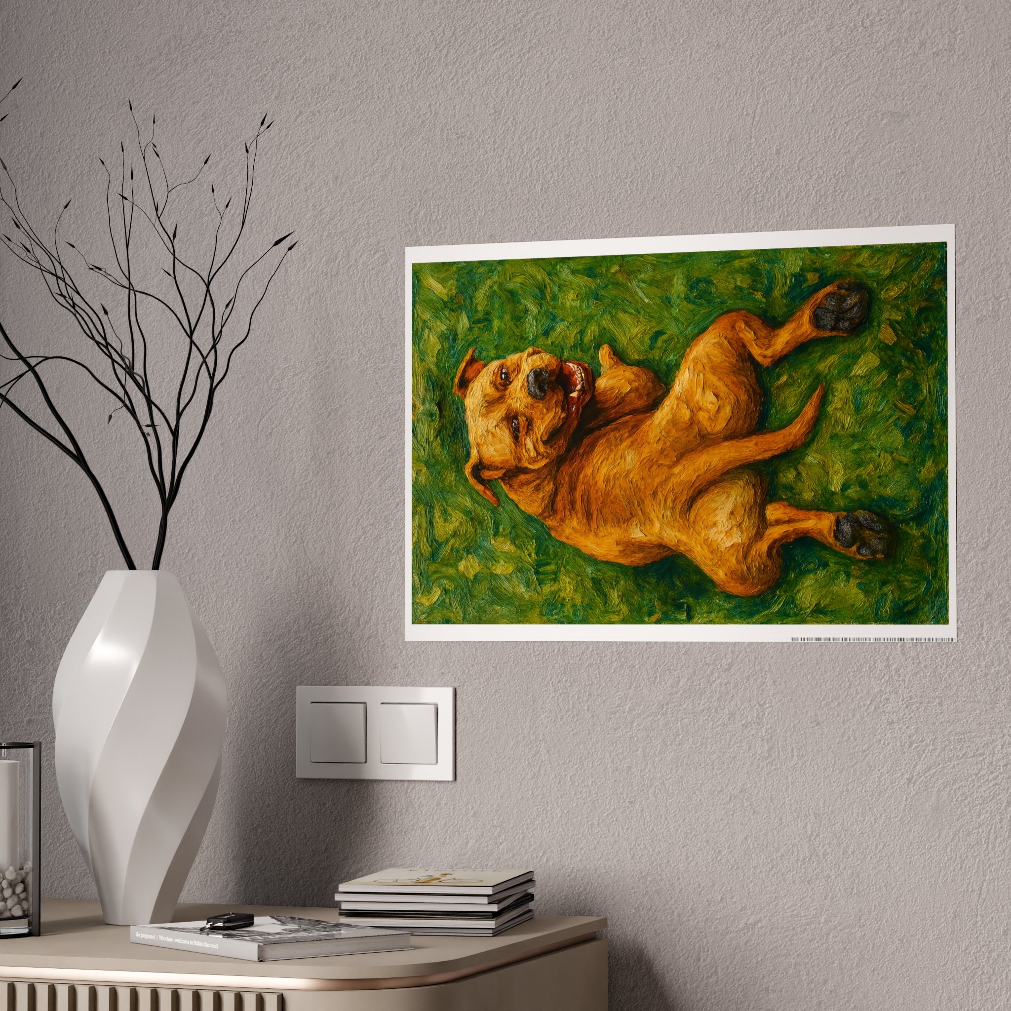 Dog Art Gloss Poster – Vibrant Home Decor for Pet Lovers