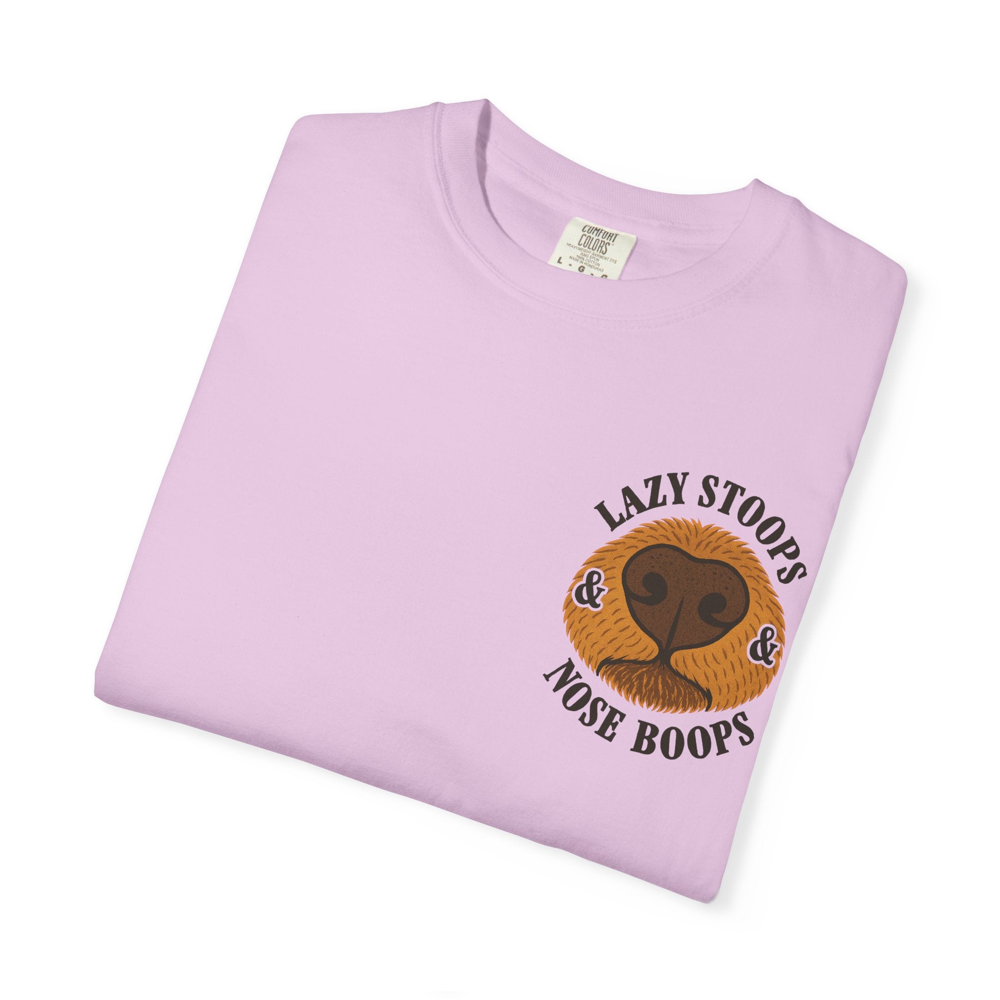 Dog Nose Boop T-Shirt — "Lazy Stoops & Nose Boops" Graphic Tee