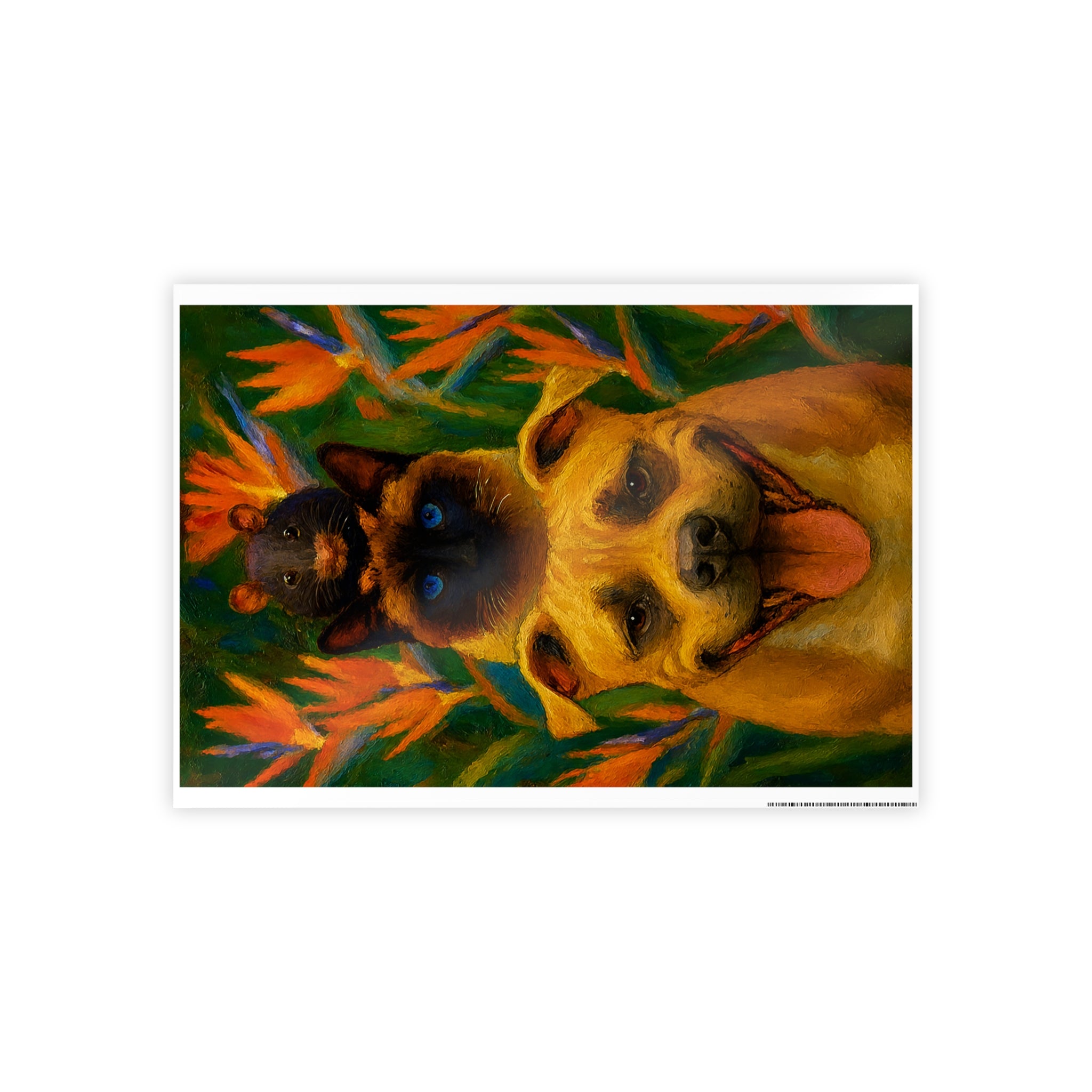 Vibrant Animal Art Poster - Glossy Decorative Print