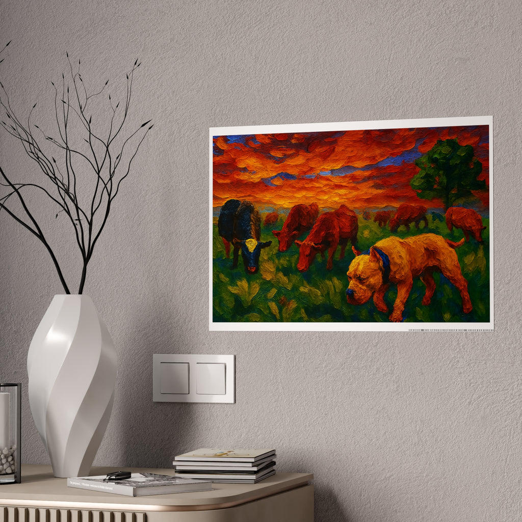 Vibrant Landscape Gloss Poster