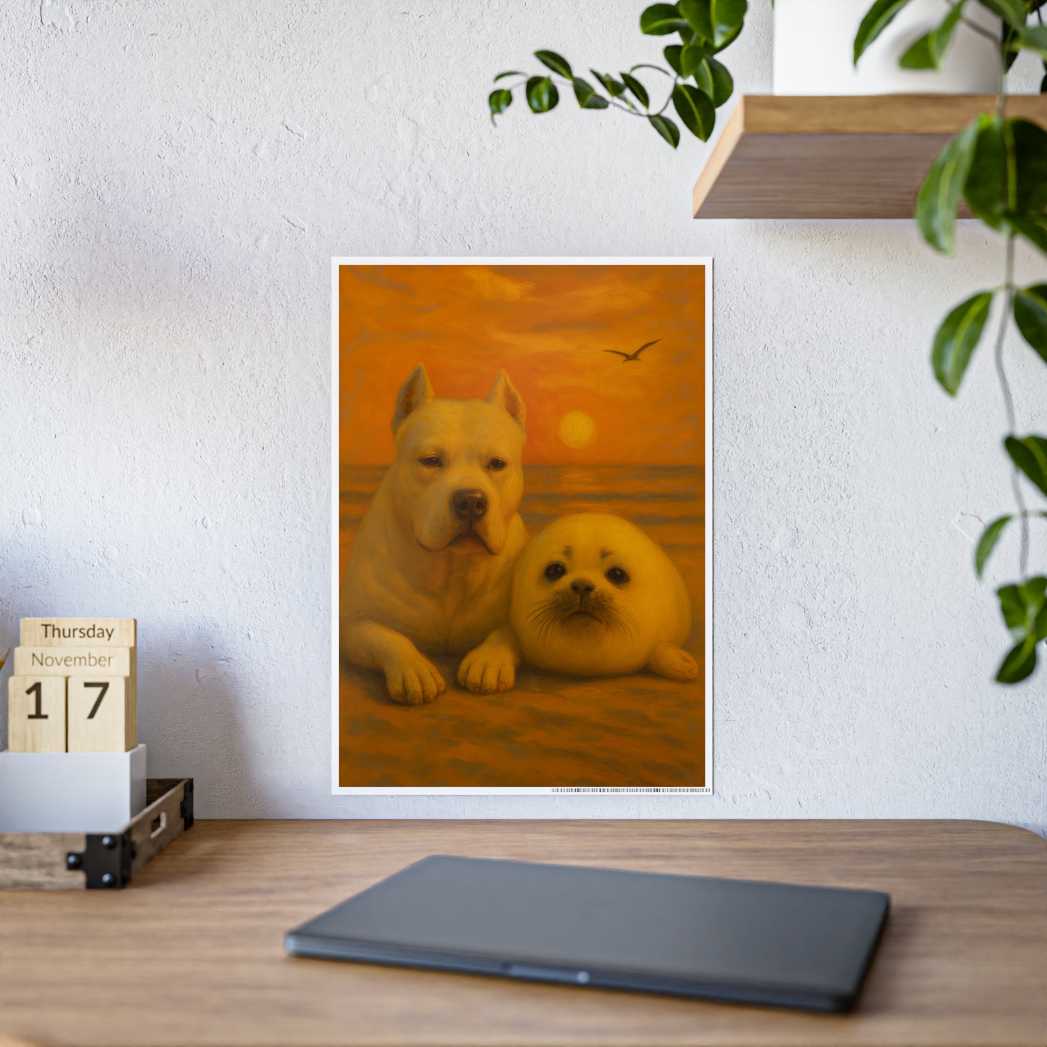 Sunset Pet Lovers Gloss Poster