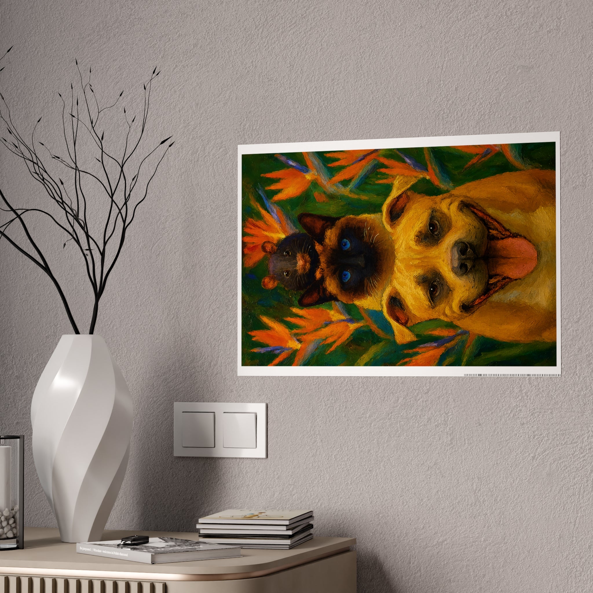 Vibrant Animal Art Poster - Glossy Decorative Print