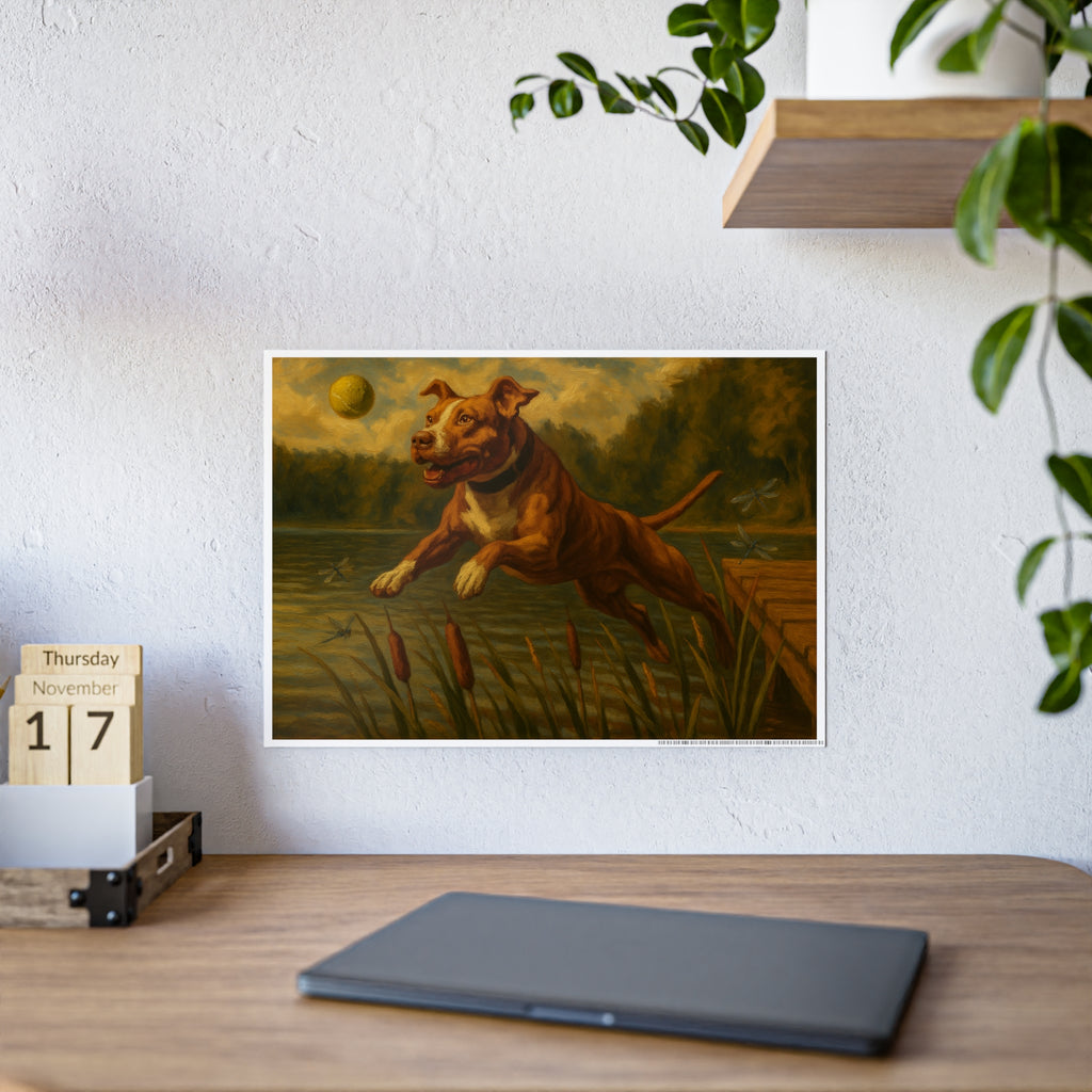 Vibrant Dog Artwork Poster