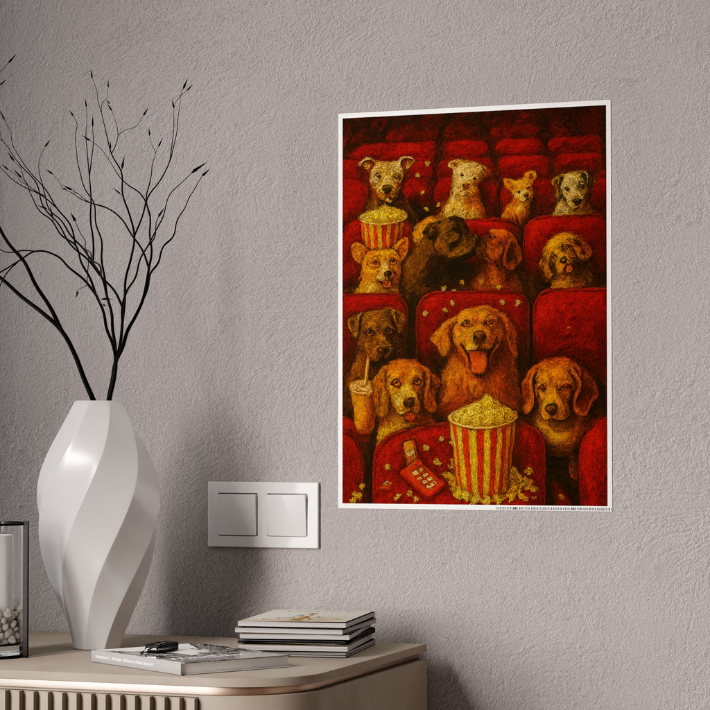 Dog Lovers Movie Night Gloss Poster