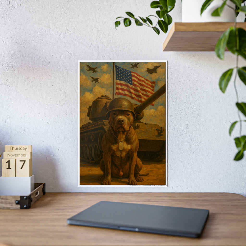 Patriotic Dog Art Print