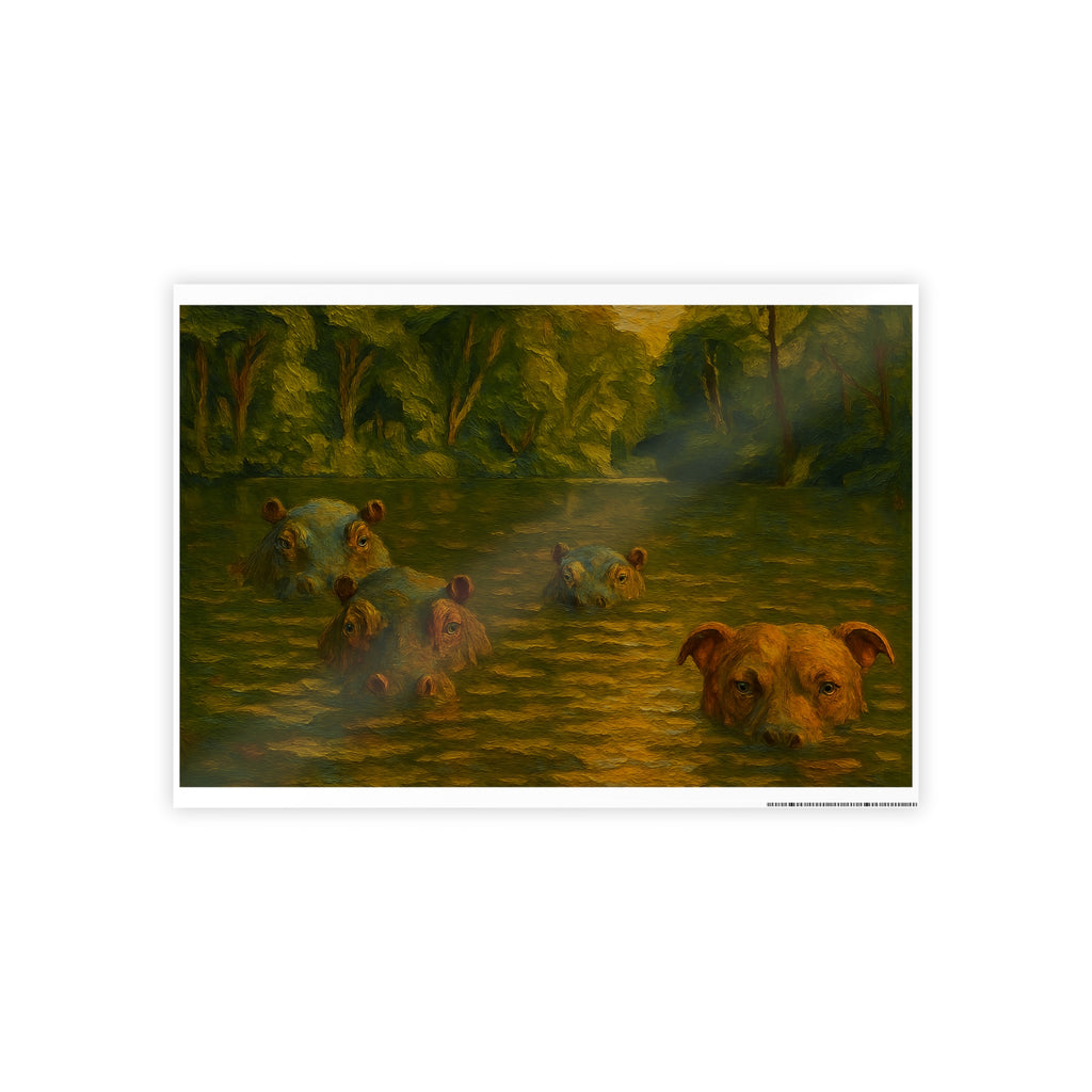 Nature-Inspired Glossy Poster Art