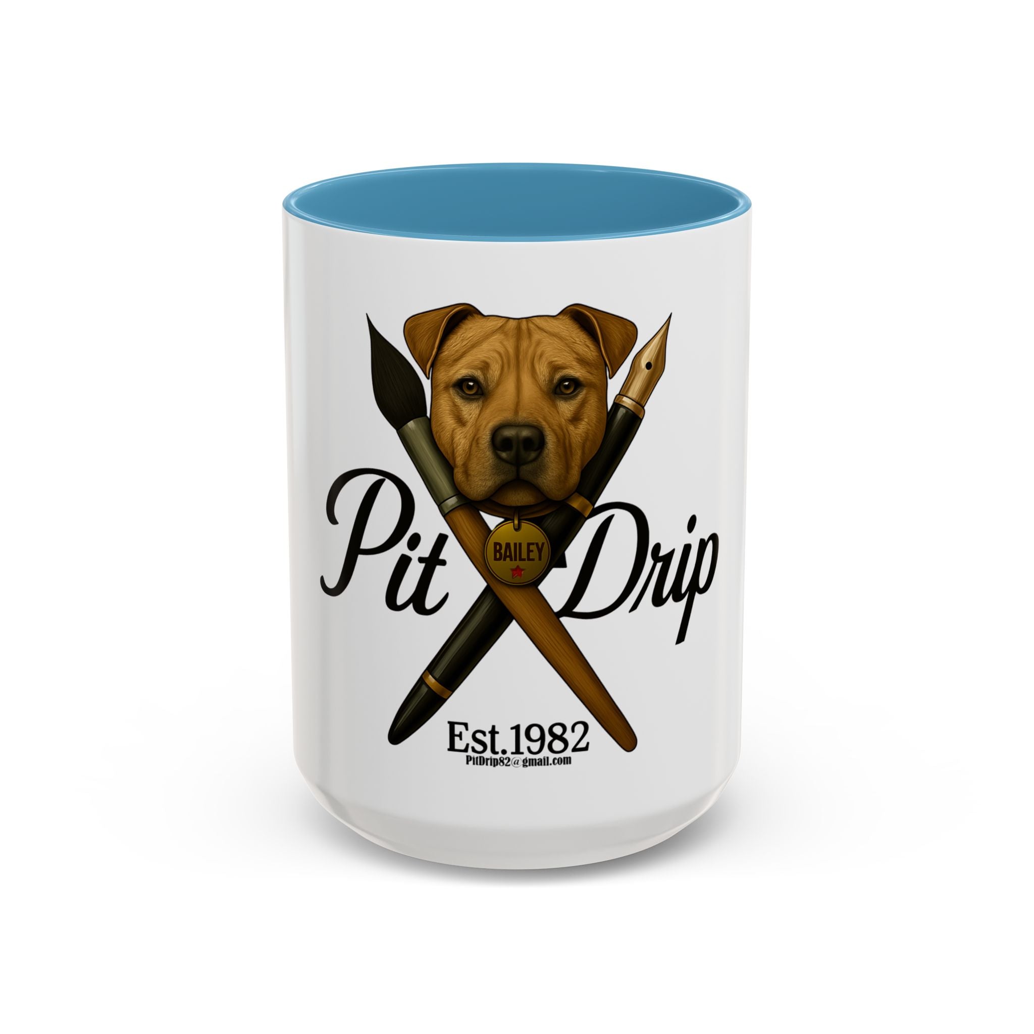 Artist Coffee Mug - 'Ink Drip' Pen & Brush Ceramic Accent Mug (11/15oz)