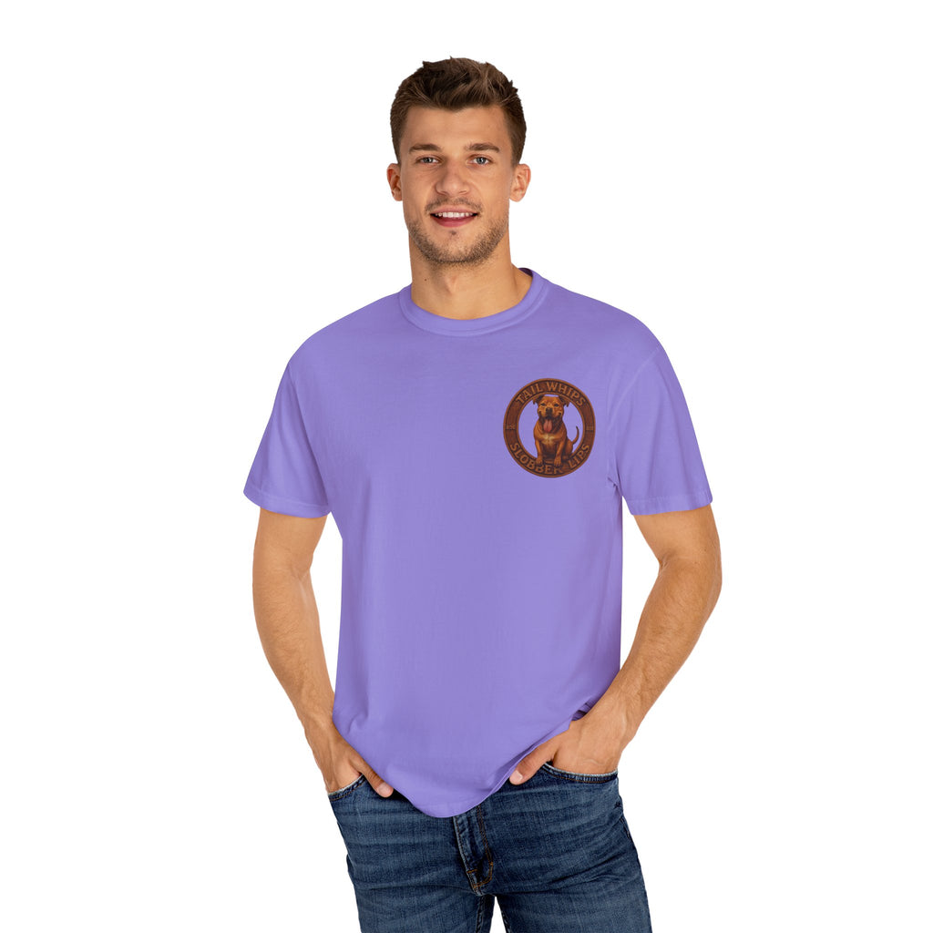 Pit Bull Graphic T-Shirt — "Tail Whips and Slobber Lips" Dog Lover Tee