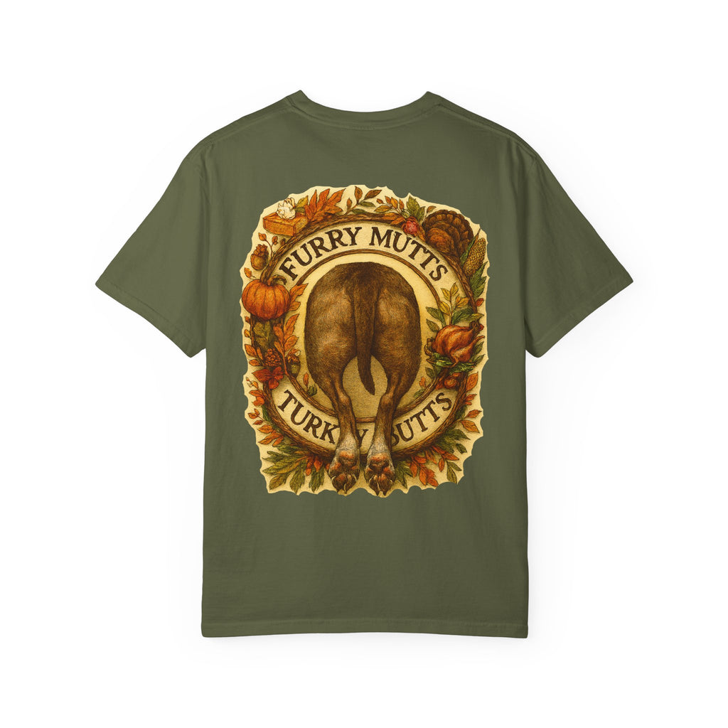 T-Shirt - Furry Mutts Turk My Butts Thanksgiving Graphic Tee