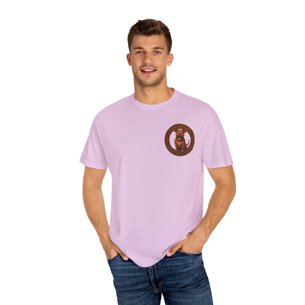 Pit Bull Graphic T-Shirt — "Tail Whips and Slobber Lips" Dog Lover Tee
