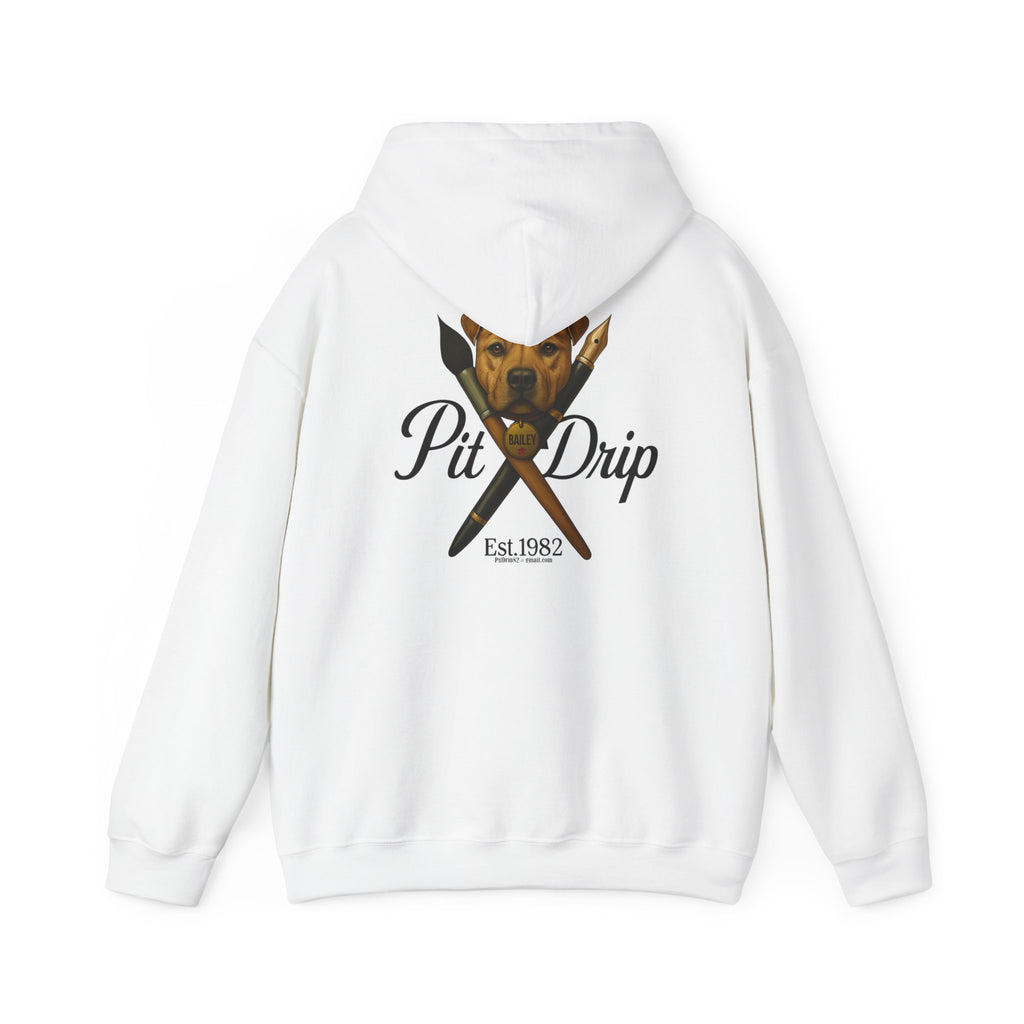 Pit Drip Hoodie — Chef Grillmaster Dog Graphic Pullover (Est. 1982)