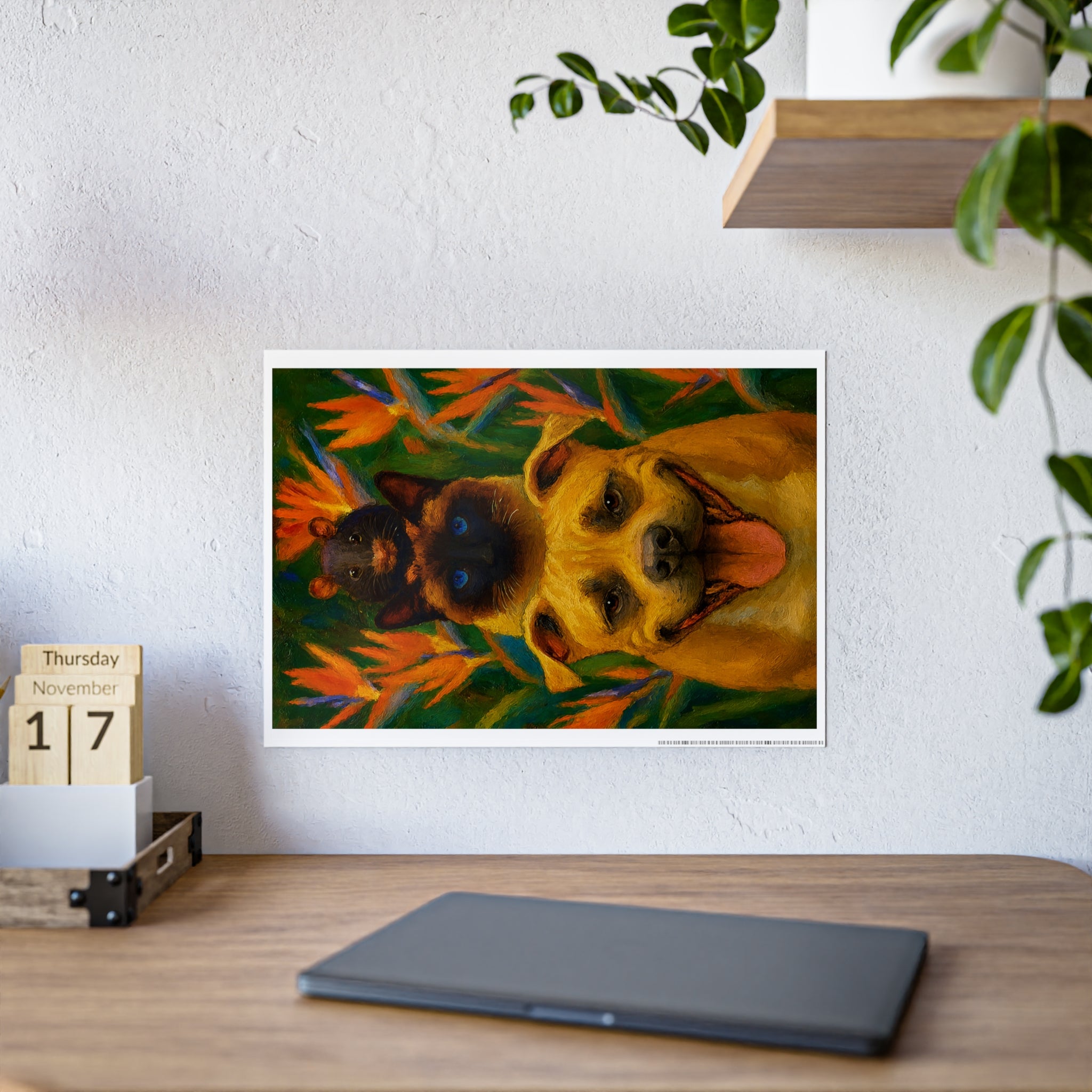 Vibrant Animal Art Poster - Glossy Decorative Print