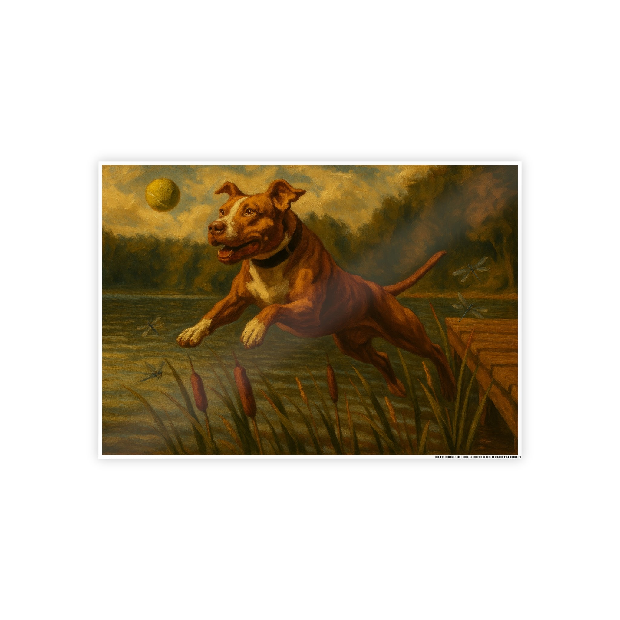 Vibrant Dog Artwork Poster