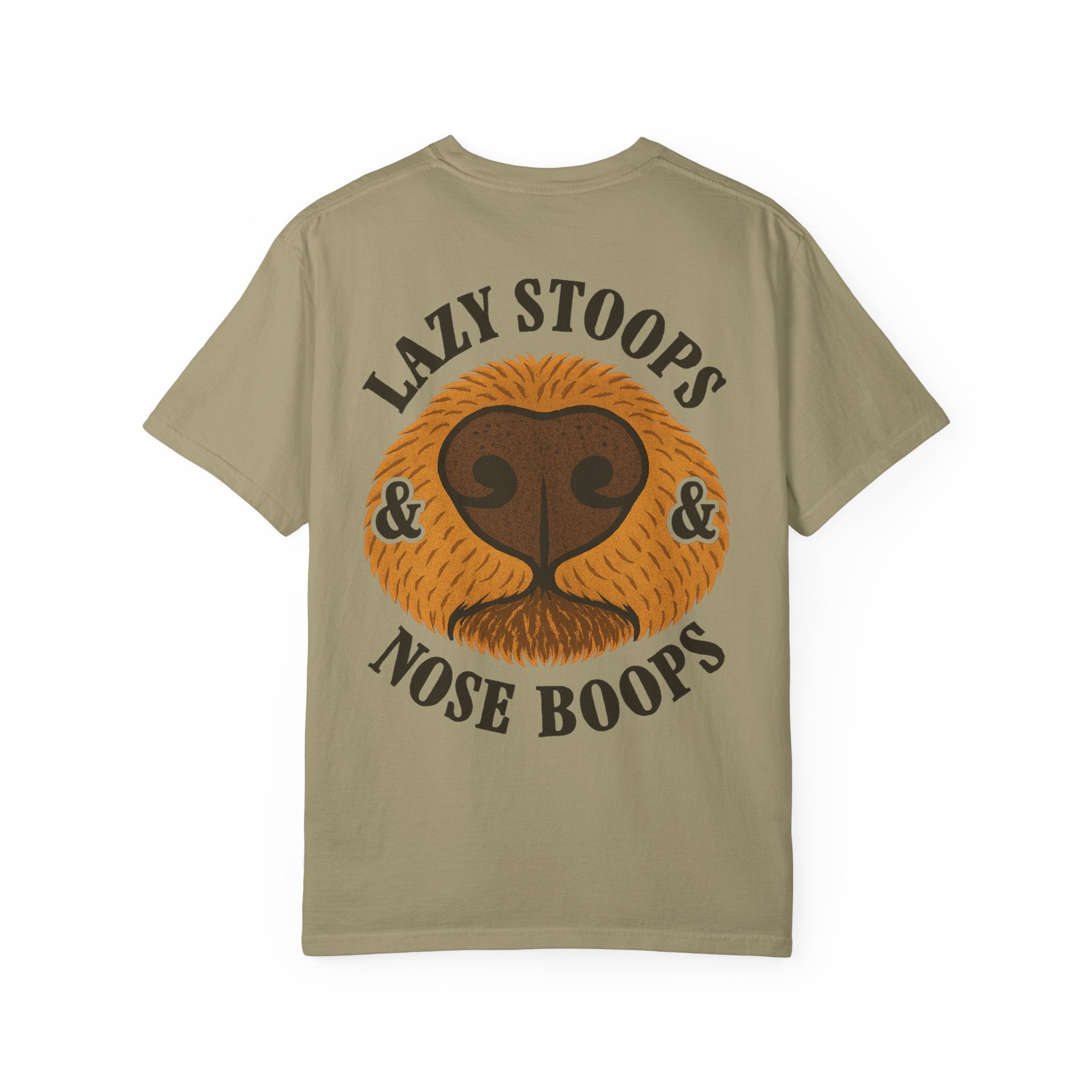 Dog Nose Boop T-Shirt — "Lazy Stoops & Nose Boops" Graphic Tee