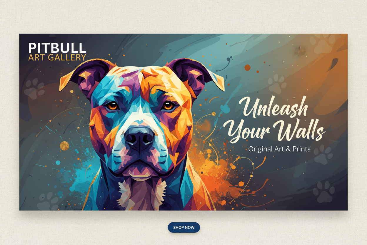 Pitbull Art Store Header
